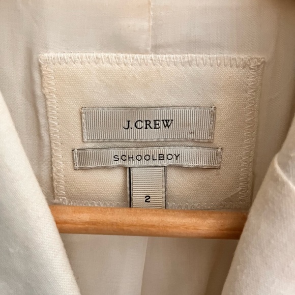 J Crew Schoolboy Blazer in 100% Linen size 2 - Picture 4 of 7
